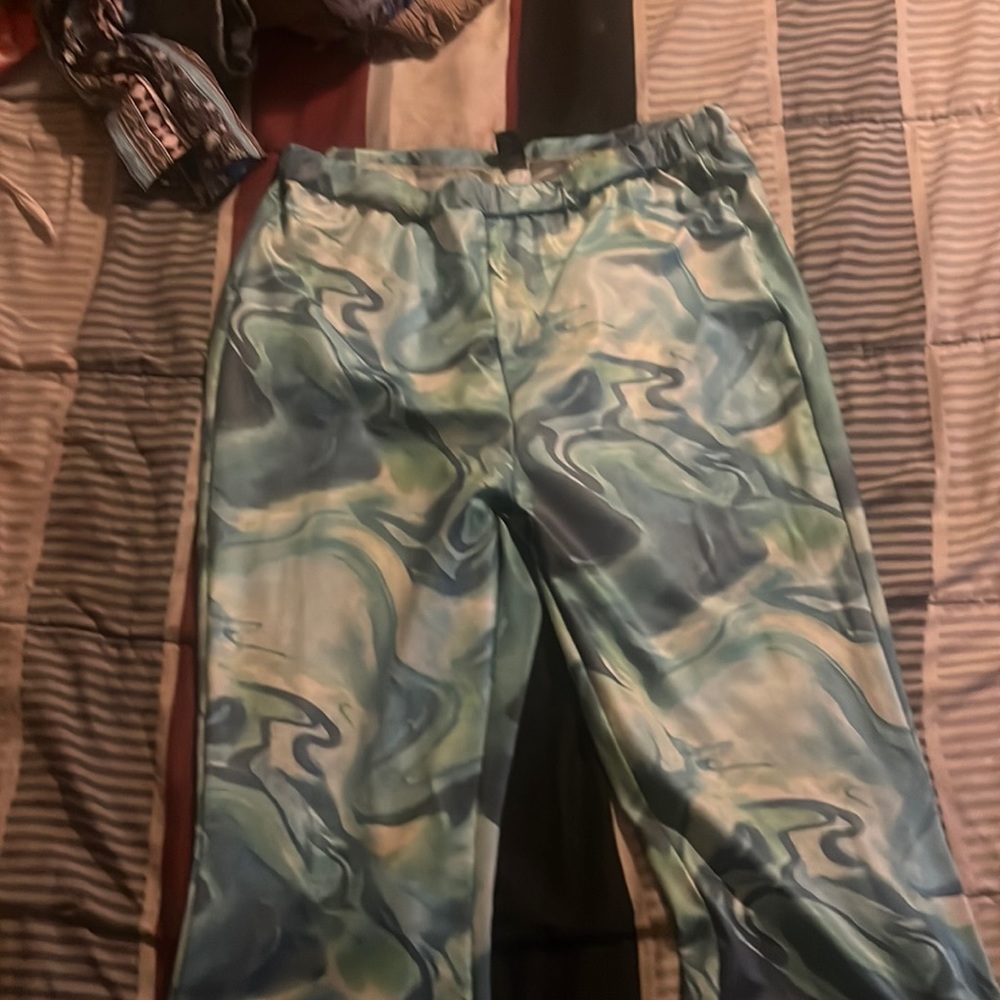 Multicolor Flare Pants